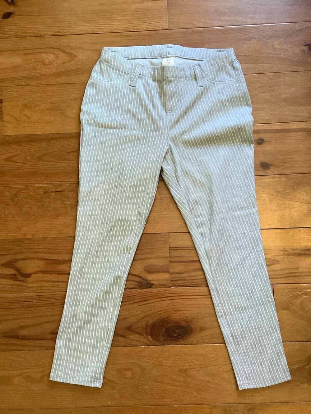Faded Glory Light Blue Pinstripe Skinny Pants